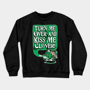 Kiss Me Clover Leprechaun Crewneck Sweatshirt